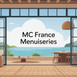 Illustration MC France menuiseries baie vitrée bois aluminium