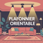 plafonnier orientable éclairage intérieur moderne salon