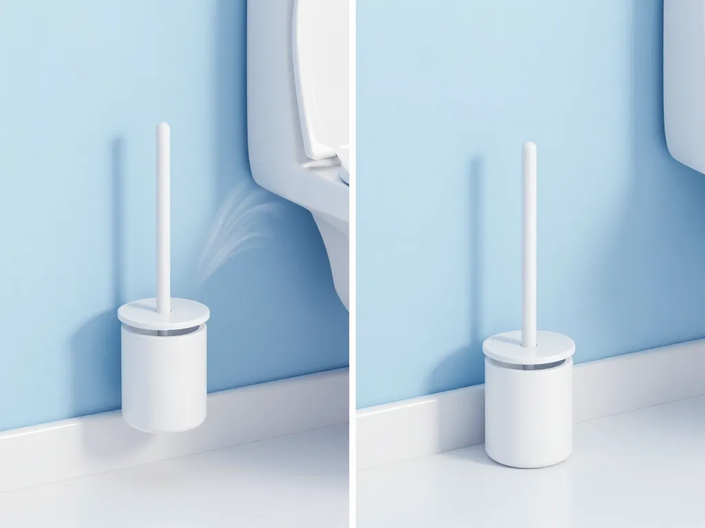 porte balai mural hygiène gain de place facile à nettoyer