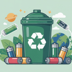 illustration borne corepile recyclage piles écologie