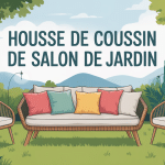 Remplacer housse coussin salon de jardin image estivale