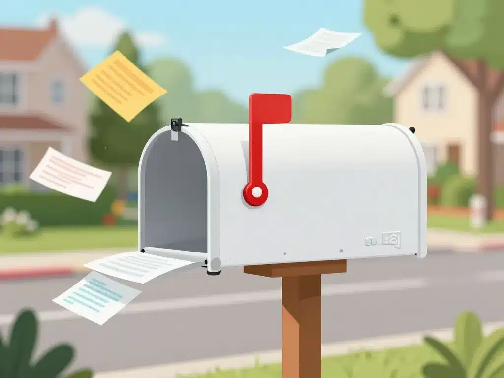 stop pub pose autocollant sur boîte aux lettres