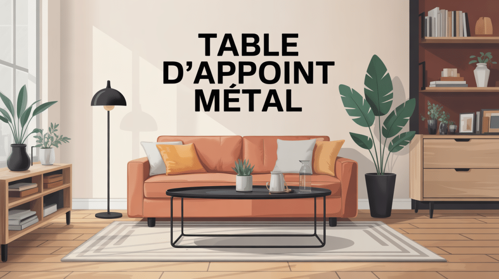 Table d appoint metal divers styles salon moderne