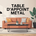 Table d appoint metal divers styles salon moderne