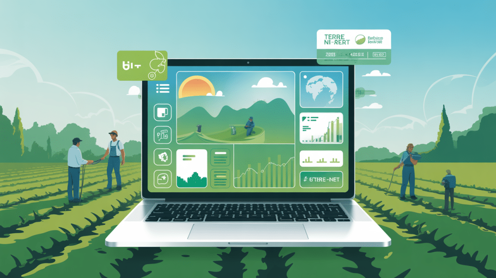 illustration terre net ordinateur météo graphiques