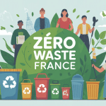 illustration mouvement zero waste france transition écologique