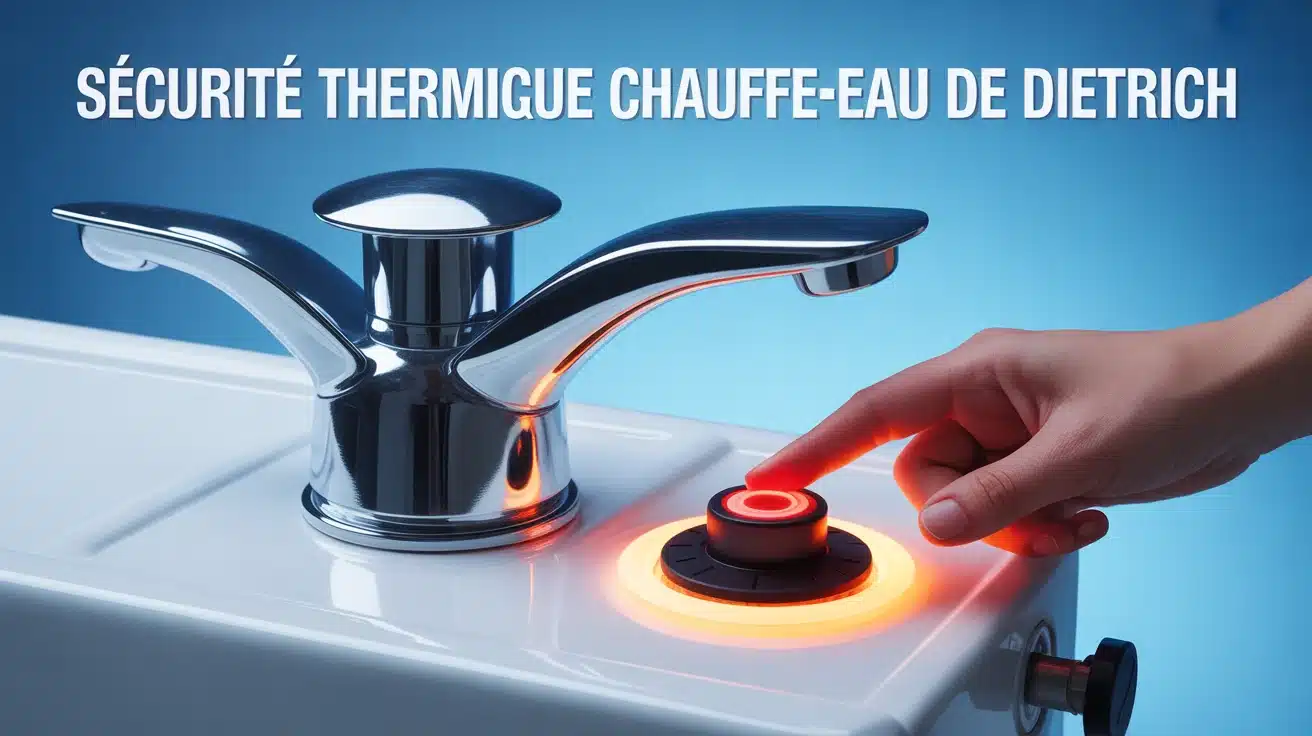 bouton de rearmement chauffe eau de dietrich sur sécurité thermique