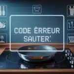 Code erreur plaque induction Sauter affiché sur écran