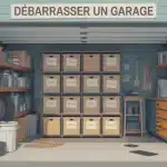 débarrasser un garage encombré illustration