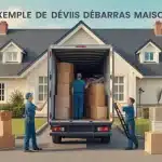 exemple devis débarras maison professionnels tri et camion