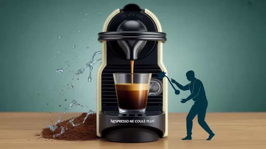 Nespresso problème écoulement vue coupe