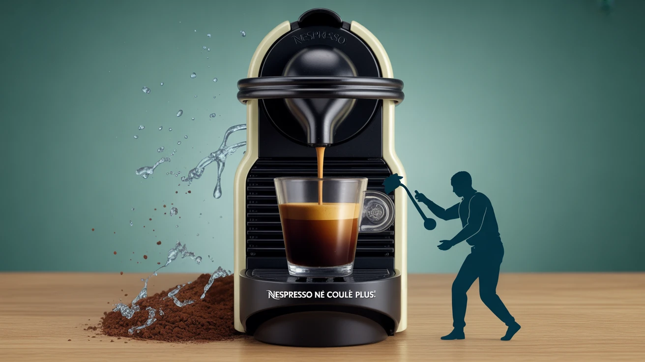 Nespresso problème écoulement vue coupe