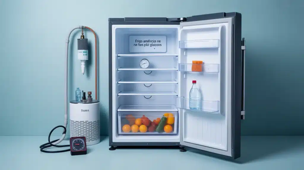 pourquoi mon frigo américain ne fait plus de glacon bac à glaçons vide