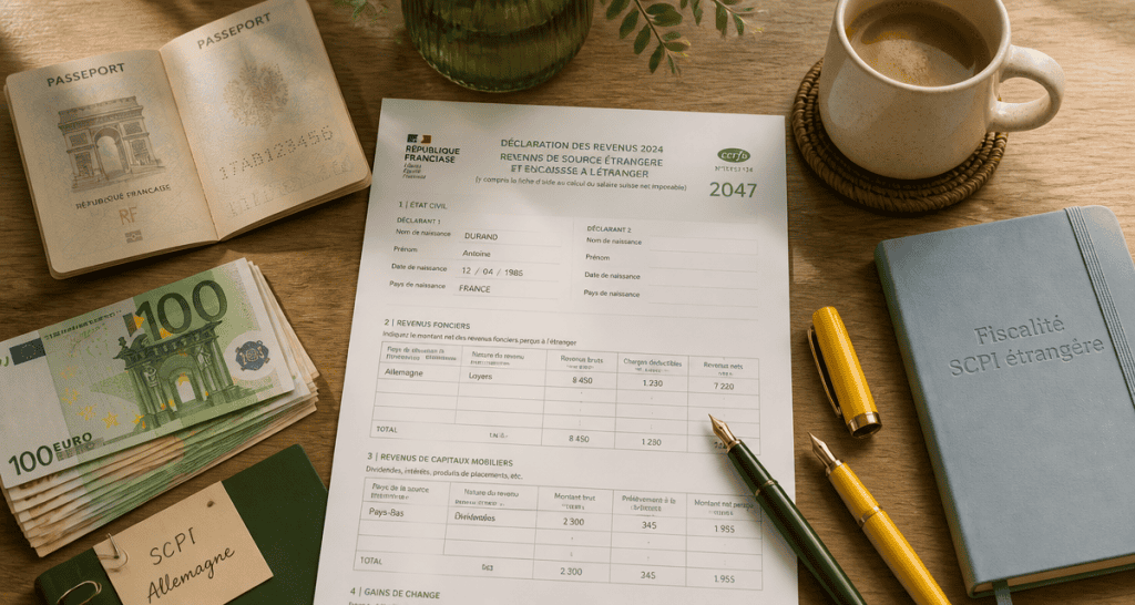 Fiscalité SCPI étrangère formulaire 2047