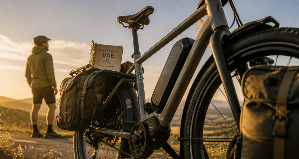 meilleurs vélos électriques longues distances scolinfo sur route au lever du soleil