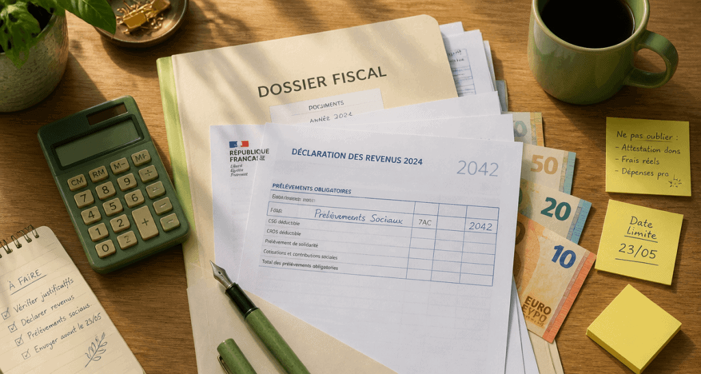 prelevement sociaux sur revenu foncier dossier fiscal