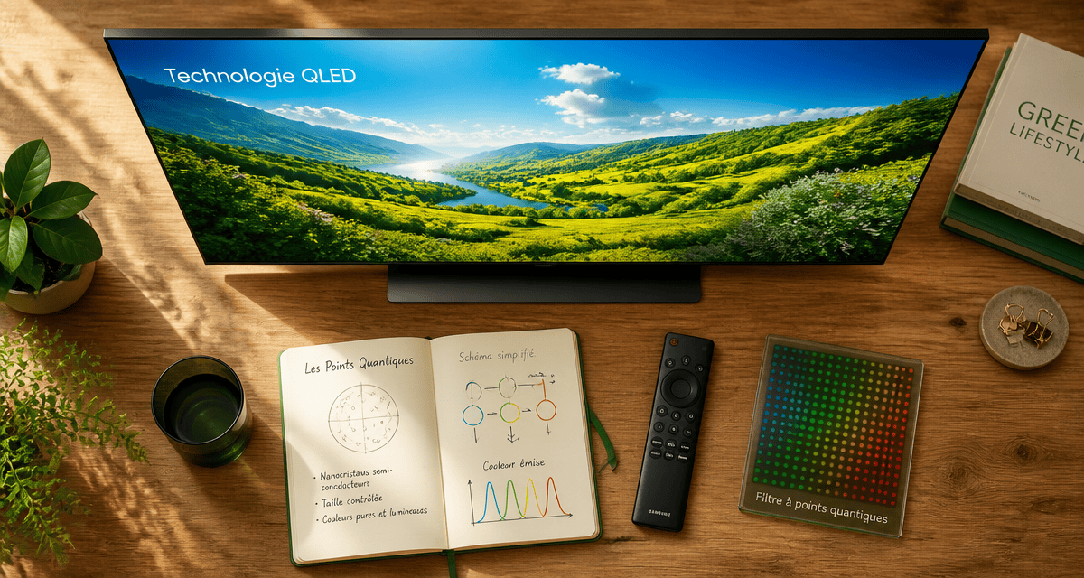 qled c est quoi téléviseur ultra-fin couleurs vives
