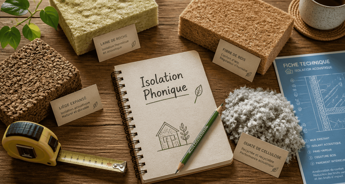 quel est le meilleur isolant phonique matériaux échantillons