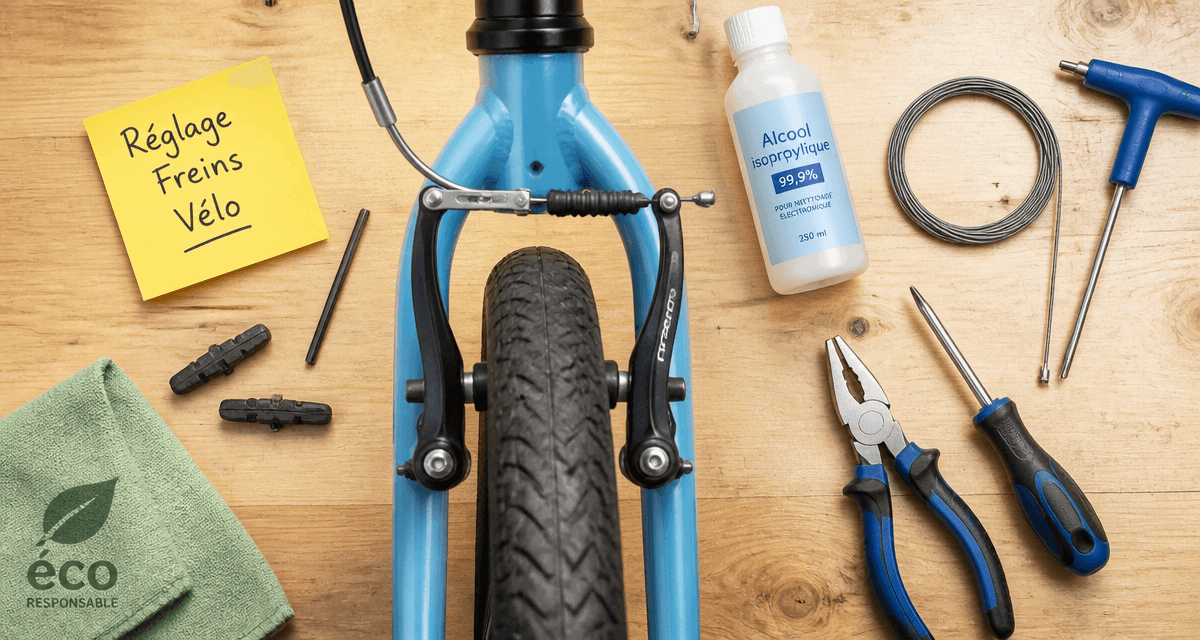 réglage frein vélo établi outils