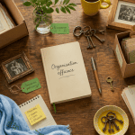 Vider maison table cartons livres objets triés