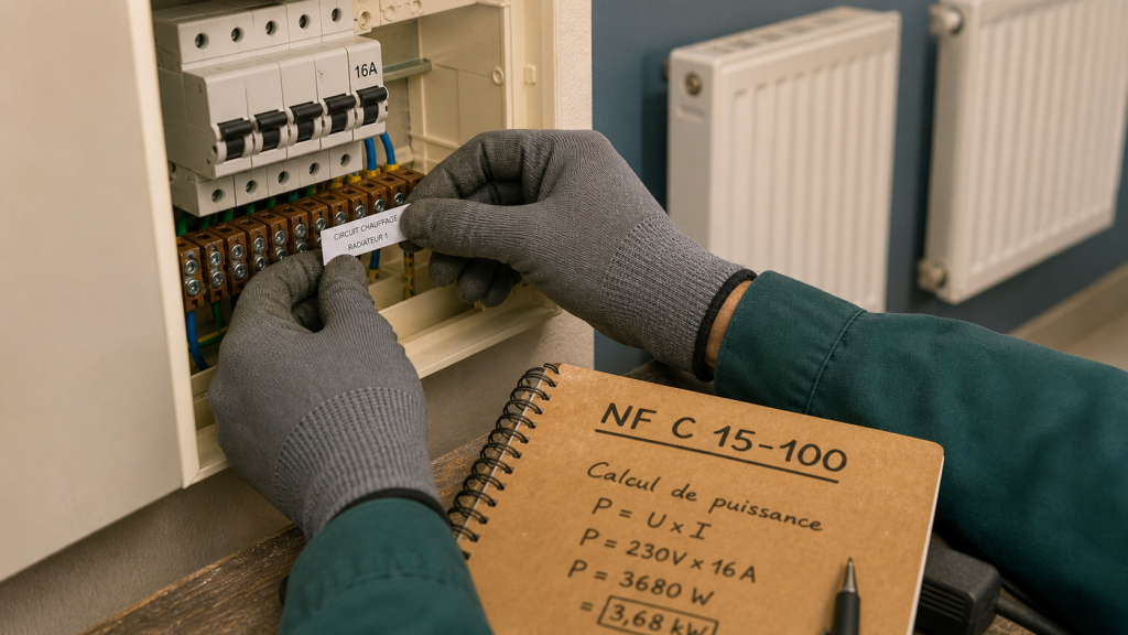 Combien de radiateur par disjoncteur : électricien et tableau électrique NF C 15-100