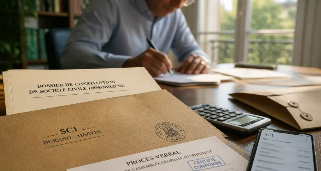 Comment recuperer l'argent de la vente d'un bien en SCI, dossier notaire et relevé bancaire