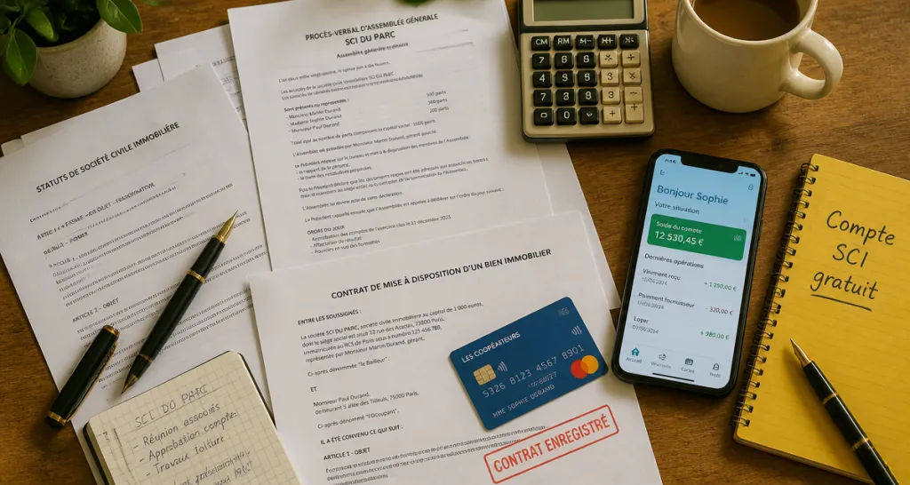 compte bancaire sci gratuit sur bureau documents