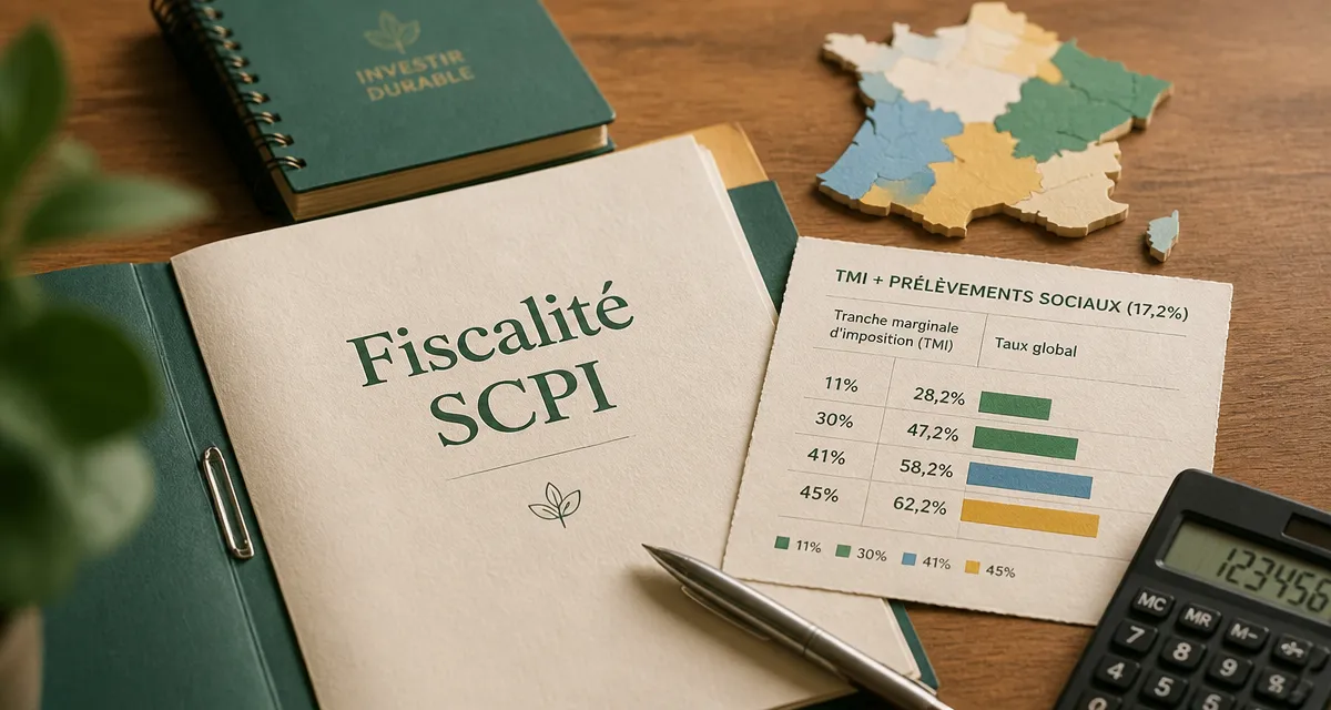 Imposition scpi : fiscalité, TMI et prélèvements sociaux 17,2%