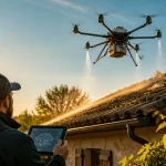 nettoyage toiture par drone avis sur toit ancien