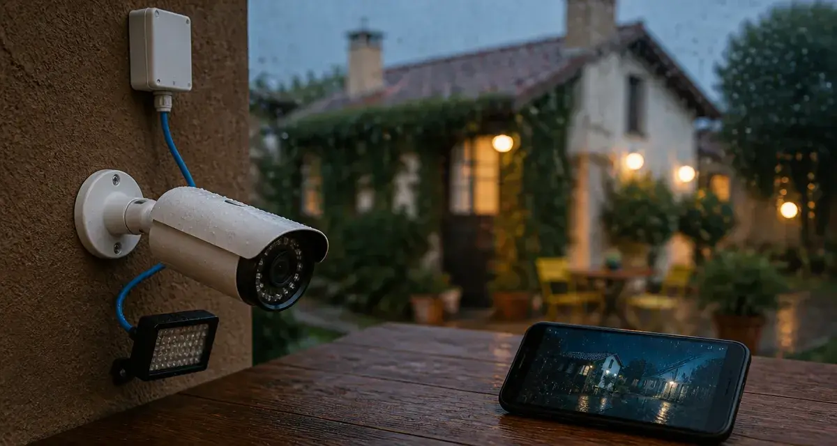 Quelle camera de surveillance choisir : caméra extérieure PoE