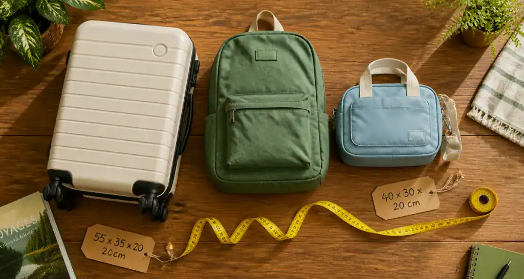 valise cabine format différents bagages dimensions