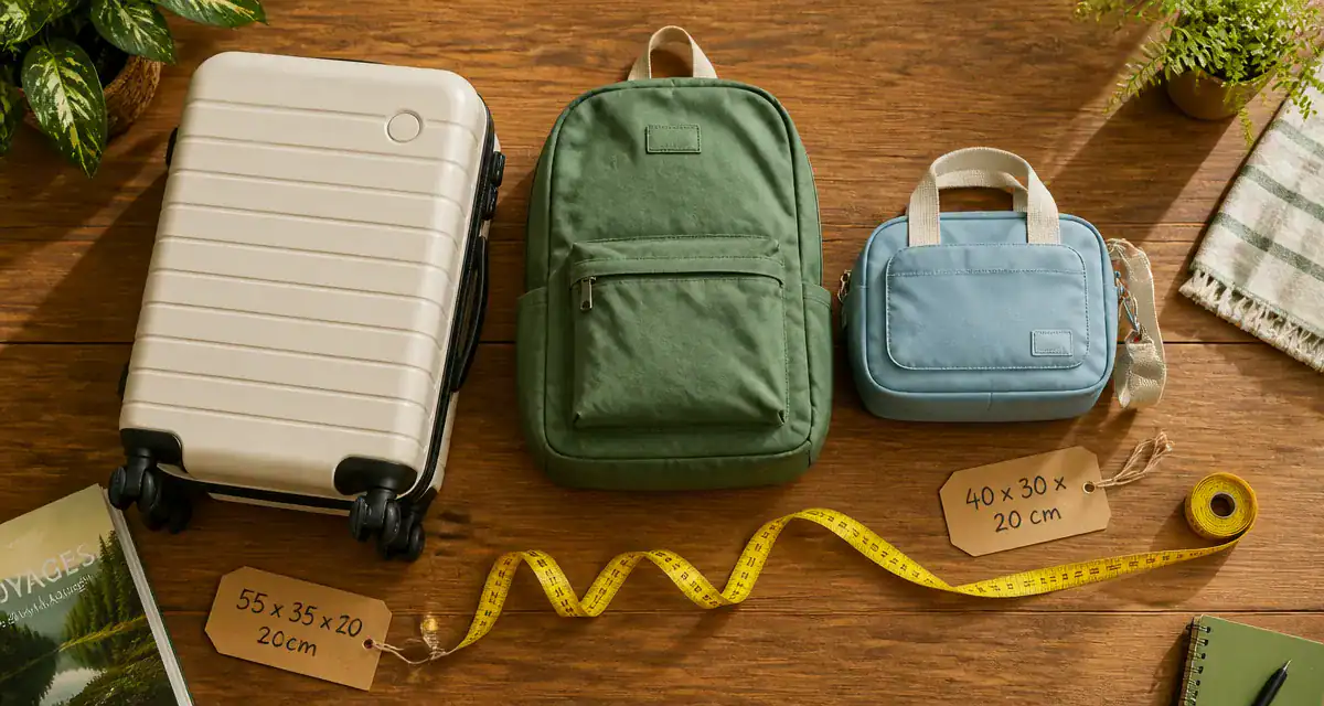 valise cabine format différents bagages dimensions