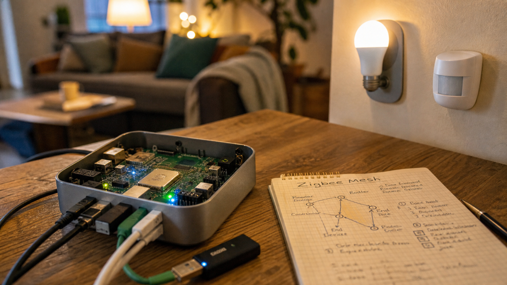 Zigbee domotique : box et dongle pour réseau maillé stable