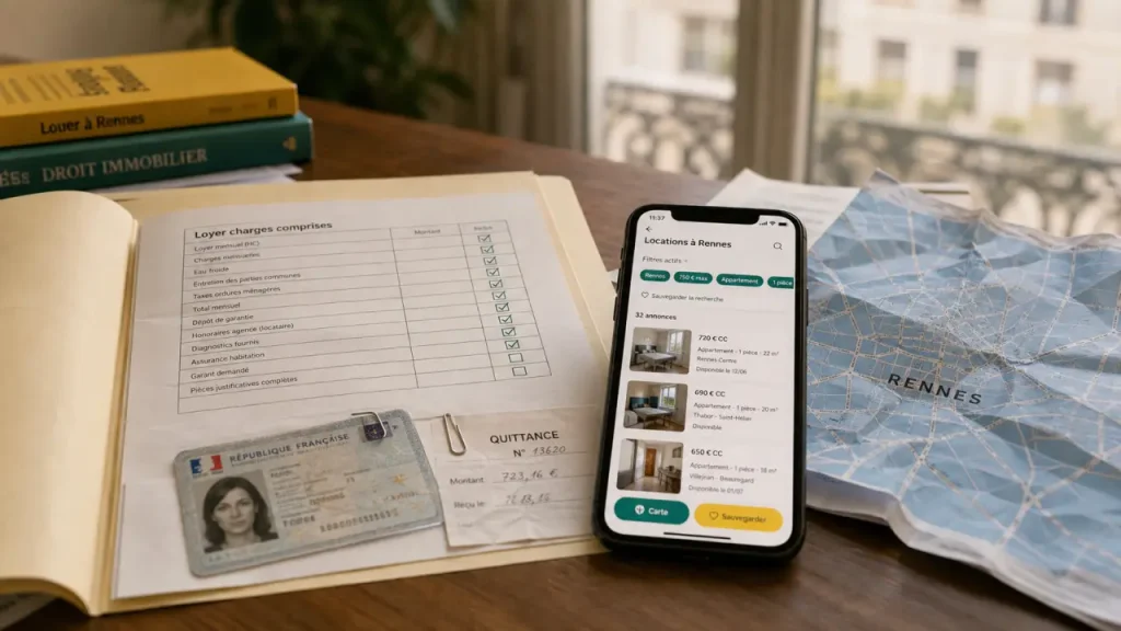 Appartement à louer à Rennes : quartiers, charges et dossier à préparer avant de visiter