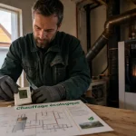 Chauffage écologique : bois, solaire et pompe à chaleur dans une maison rénovée