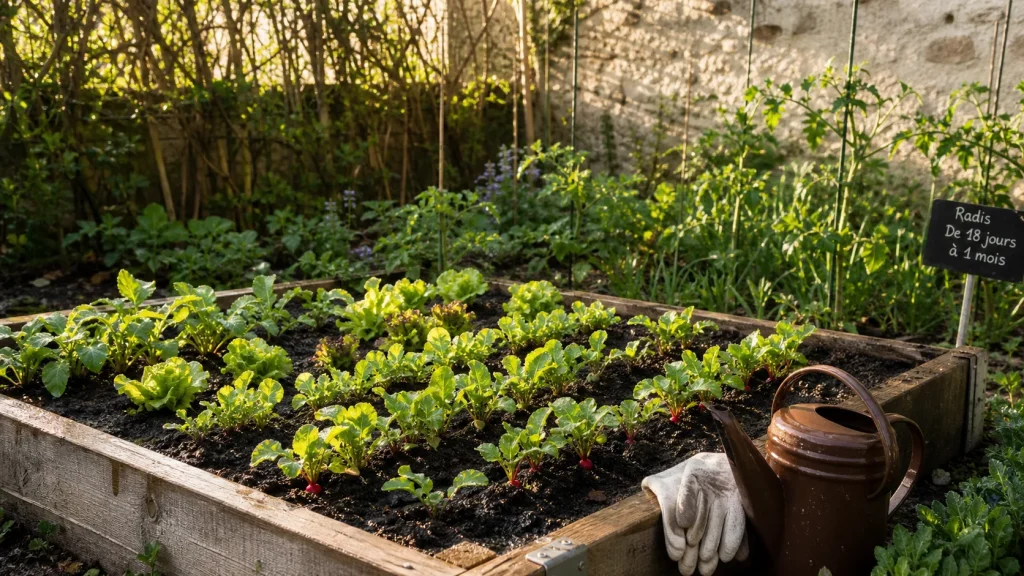 Comment faire un potager quand on débute : carré potager 6 m², 30 cm de terre