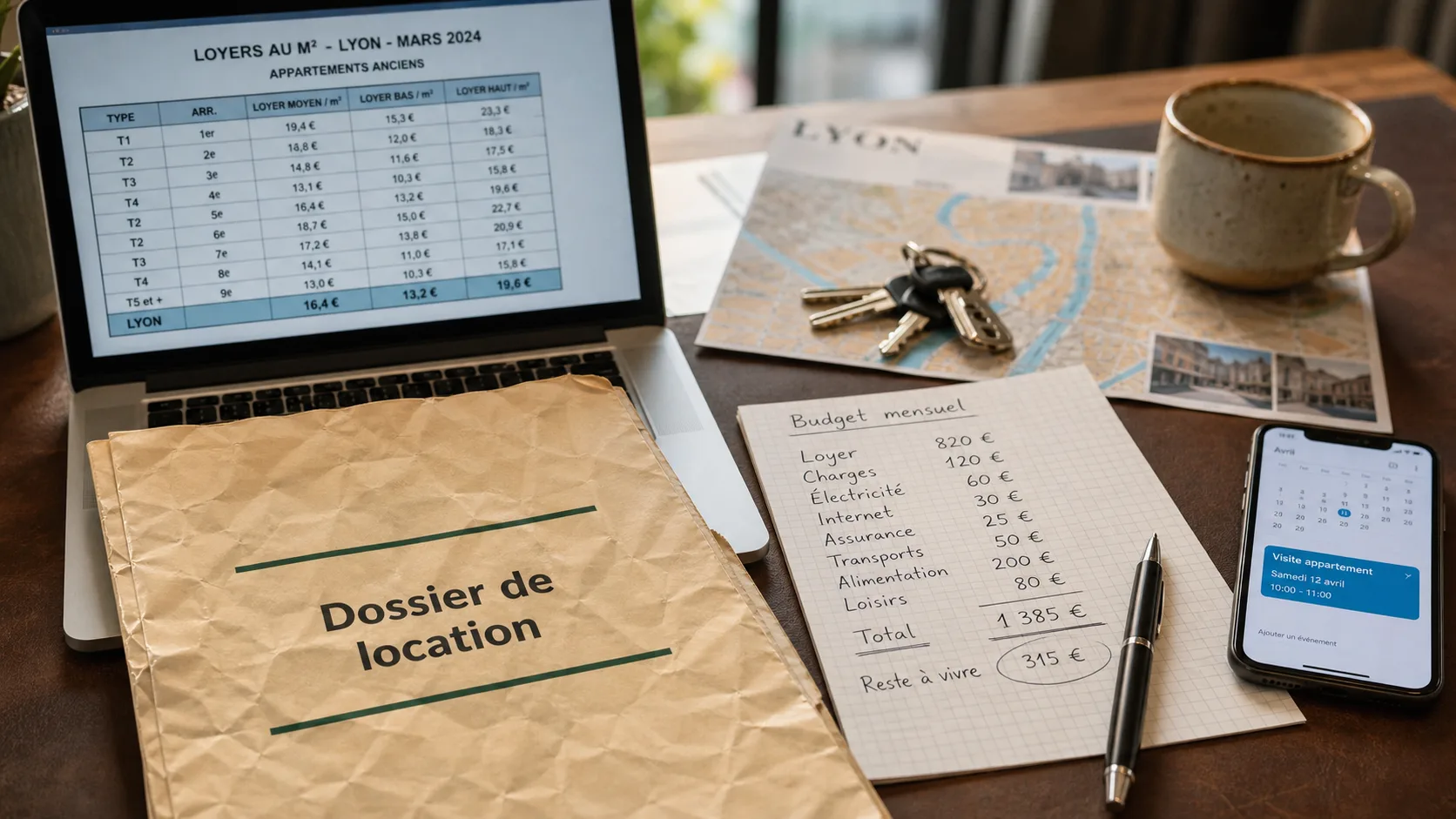 Louer appartement Lyon : dossier de location prêt pour la visite