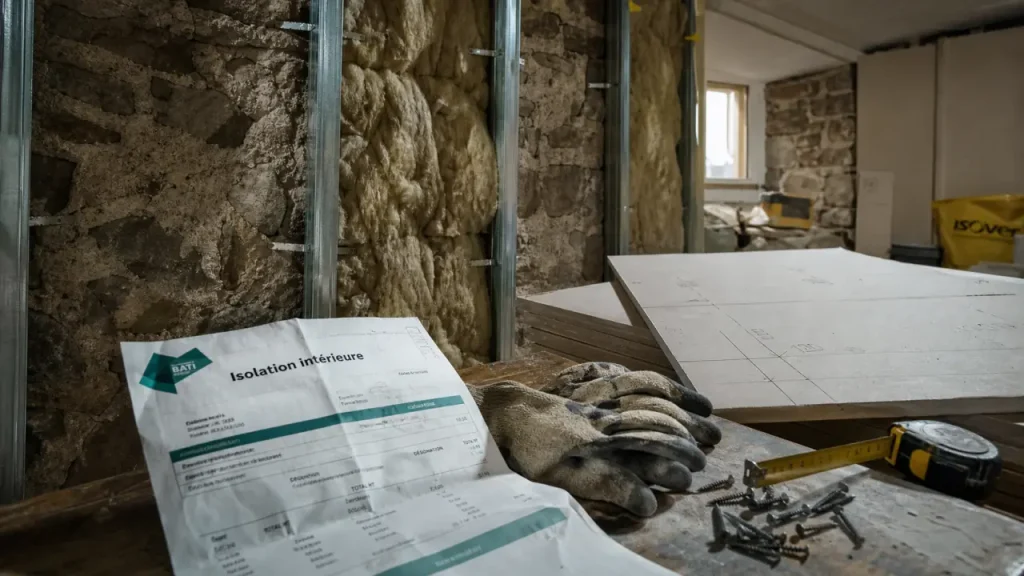 Optima placostil : isolation sur mur irrégulier et traitement des ponts thermiques