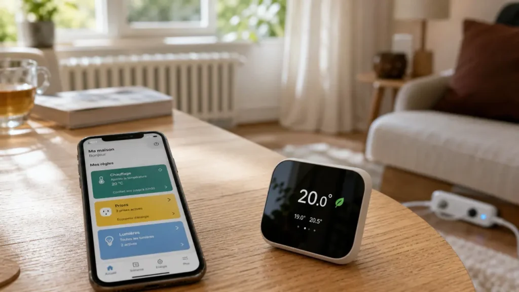 Réduire sa facture d'électricité avec la domotique : app chauffage et thermostat connecté