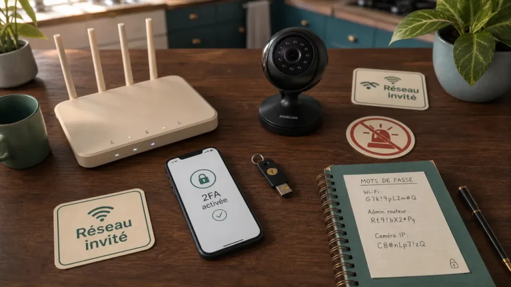 Sécuriser sa maison connectée : Wi‑Fi avec 2FA et accès distant à verrouiller