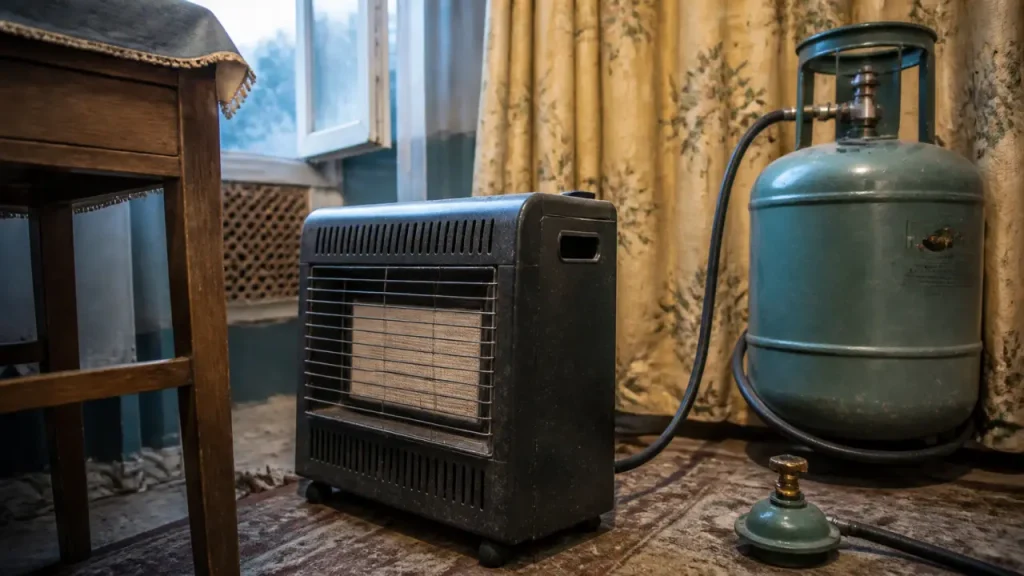 Monoxyde de carbone, fuite de gaz et incendie : les vrais dangers d’un chauffage gaz bouteille intérieur