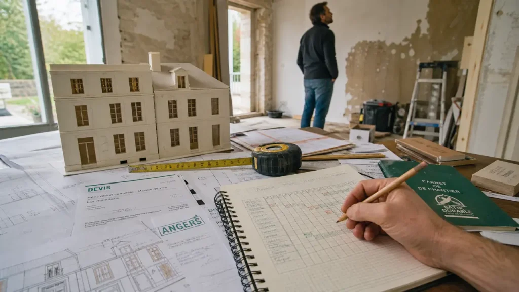 Rénovation, extension, surélévation : un maître d’œuvre à Angers pour piloter votre chantier