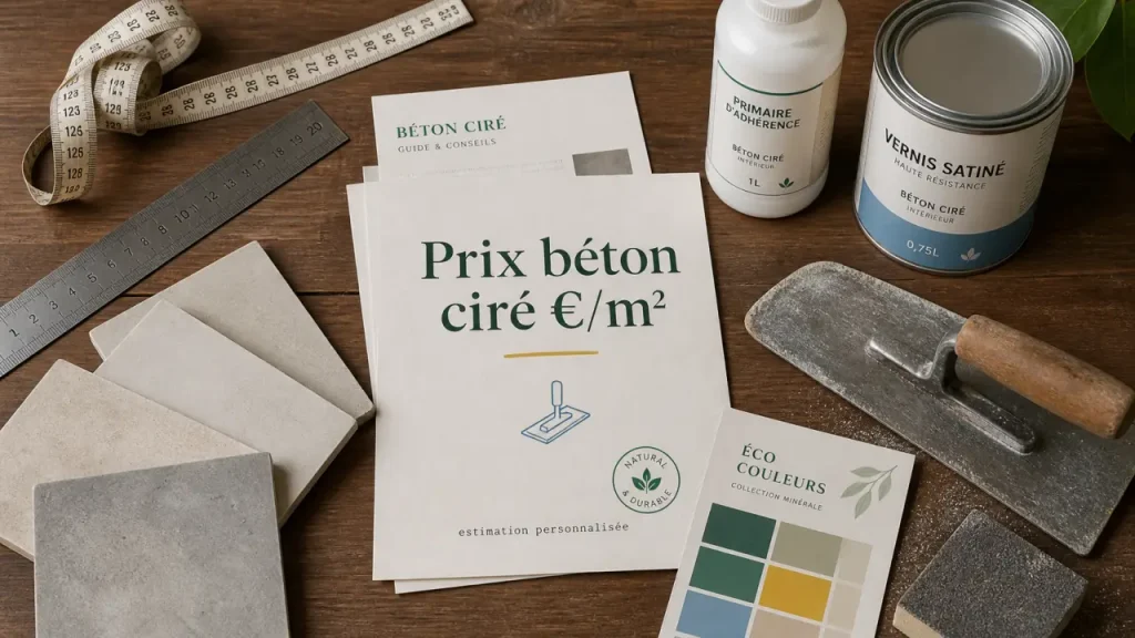 Prix du béton ciré au m² : ce qui fait grimper le devis selon le support, la pose et la finition