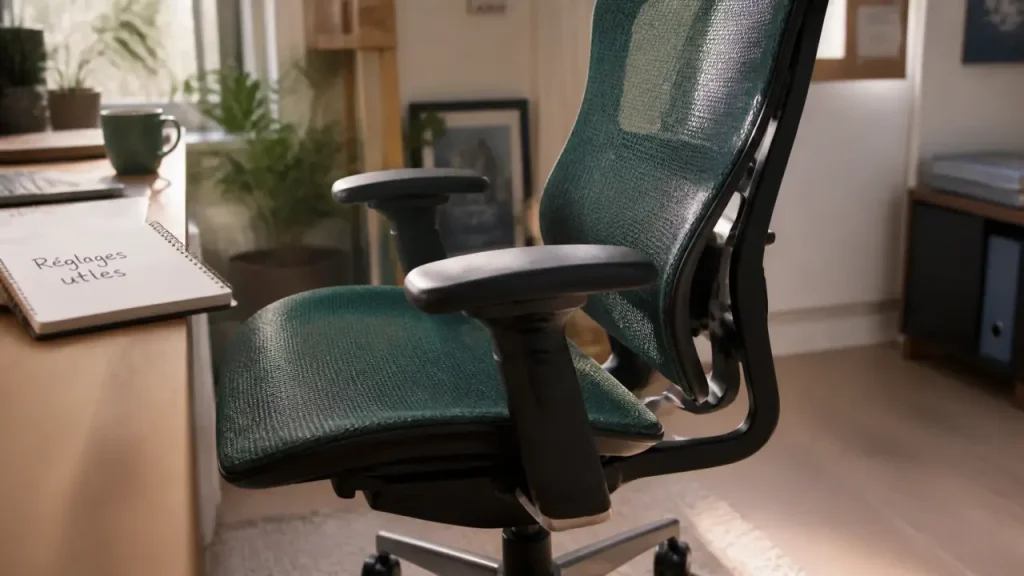 Chaise ergonomique : soutien lombaire, mesh et réglages pour une assise vraiment confortable