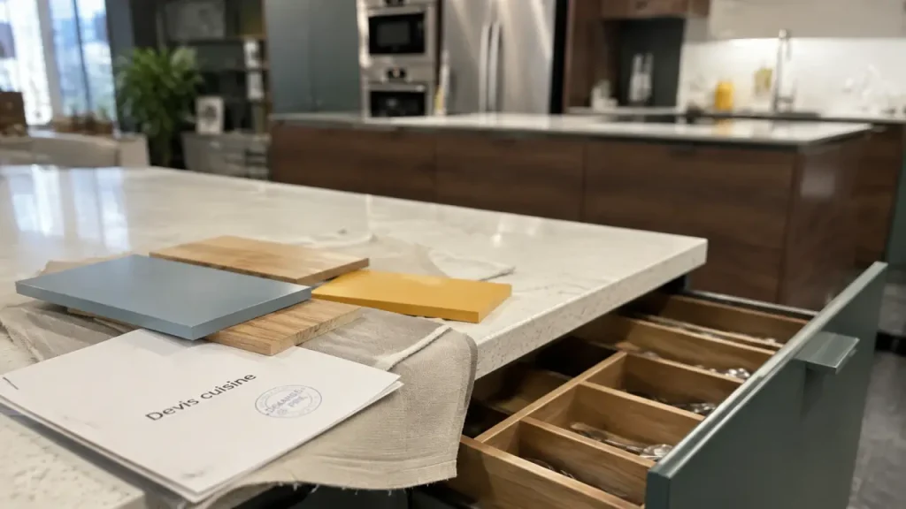 Arthur Bonnet cuisine prix : 15 000 à 25 000 € selon les matériaux et la pose