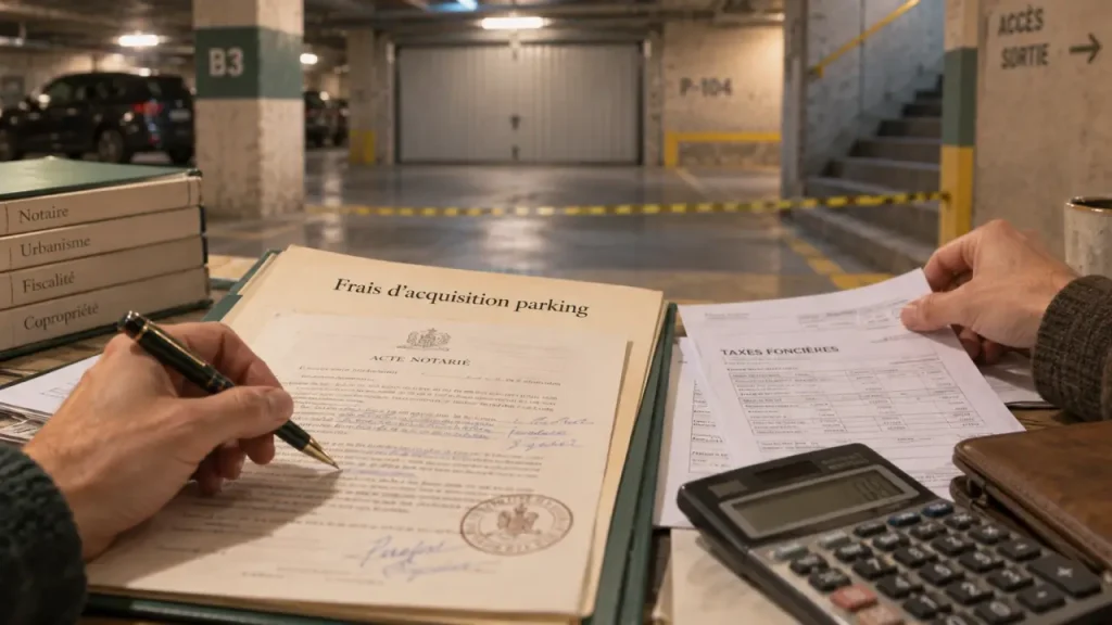 Frais de notaire pour une place de parking : pourquoi les petits prix dépassent 20 %