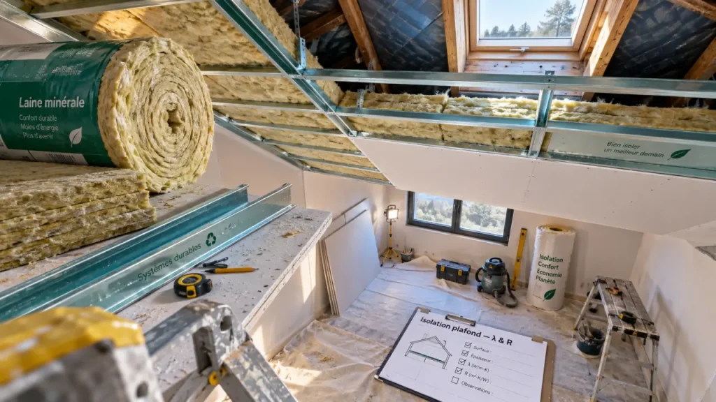 Isolation plafond : gagner en confort sans sacrifier la hauteur