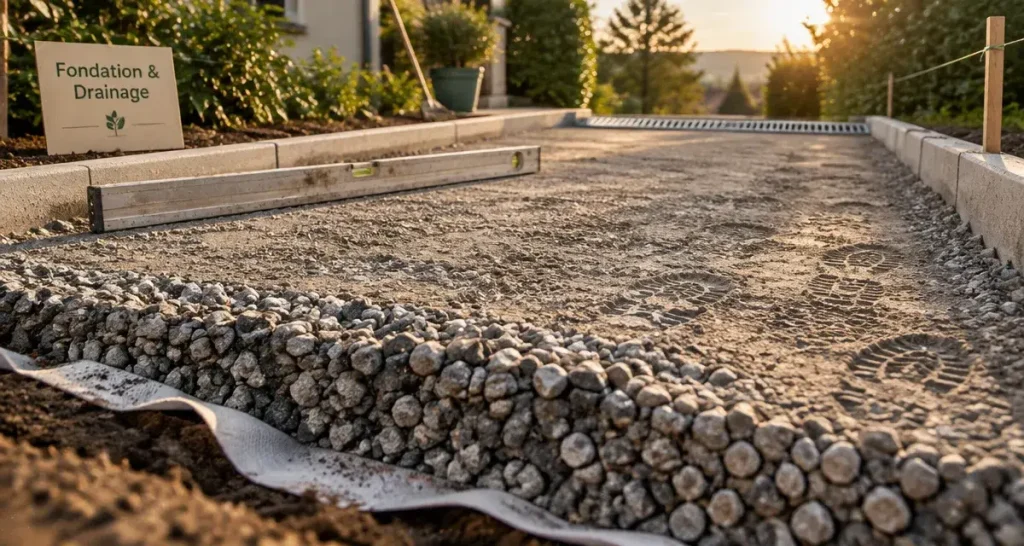 Une allée pour voiture durable dépend d’abord de son sol, pas seulement du revêtement