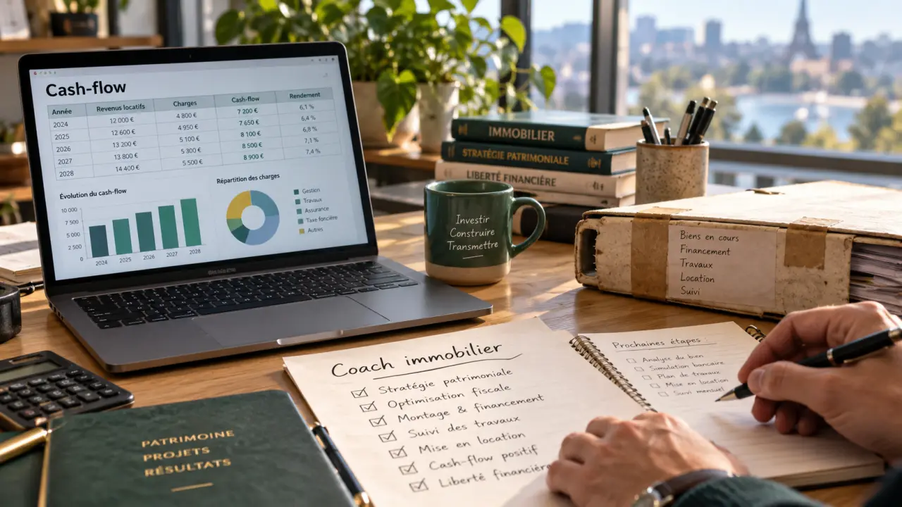 Coach investissement immobilier pour cash-flow et accompagnement 500 à 5 000 €