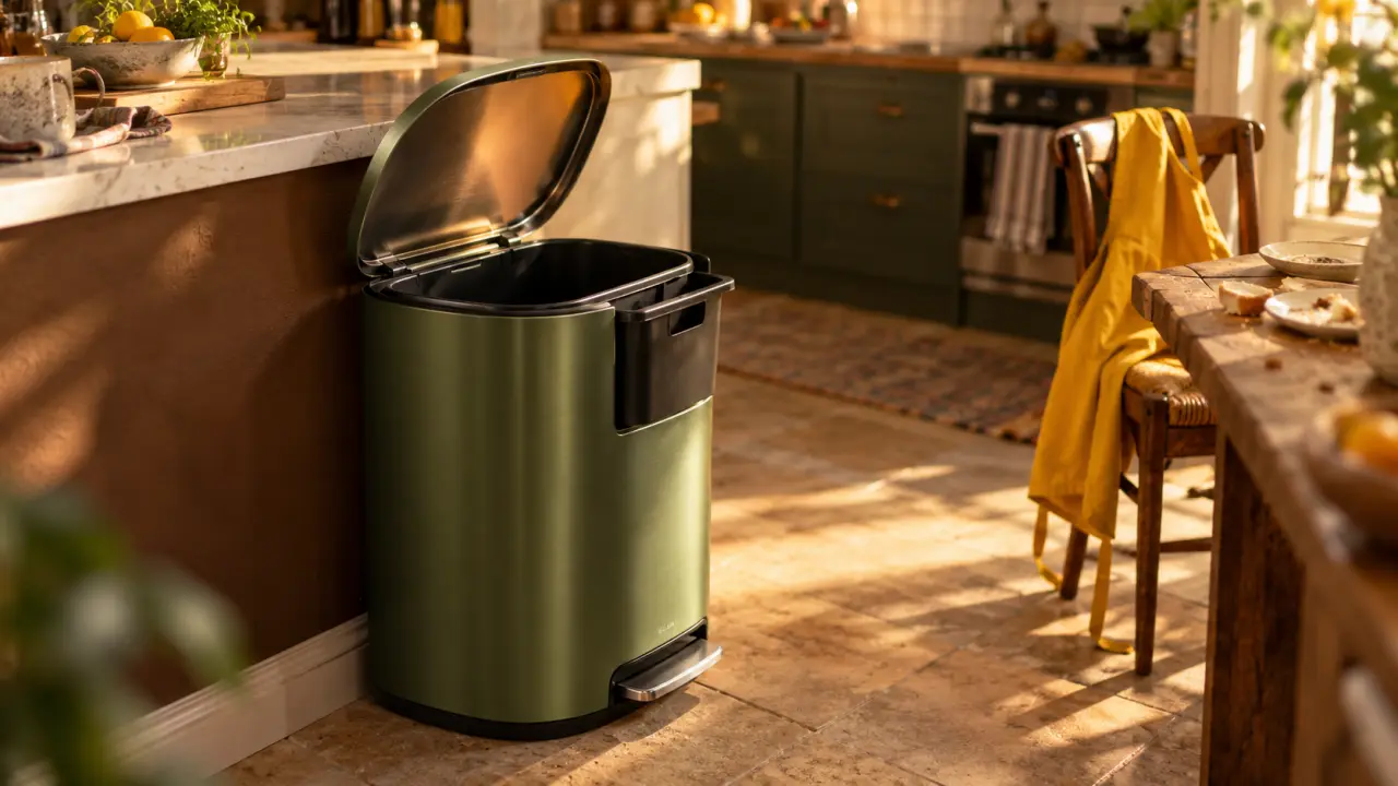 Poubelles design en cuisine pour un tri facile